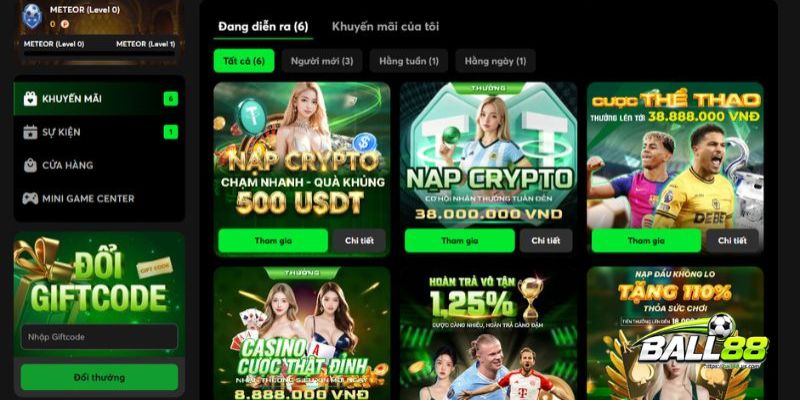 Khuyến mãi Ball88