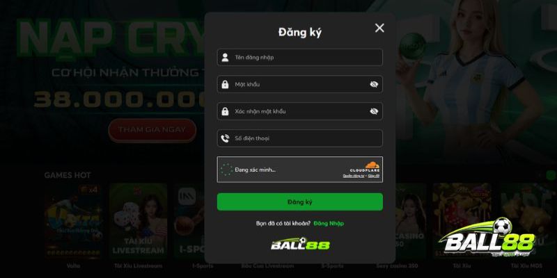 Đăng ký Ball88